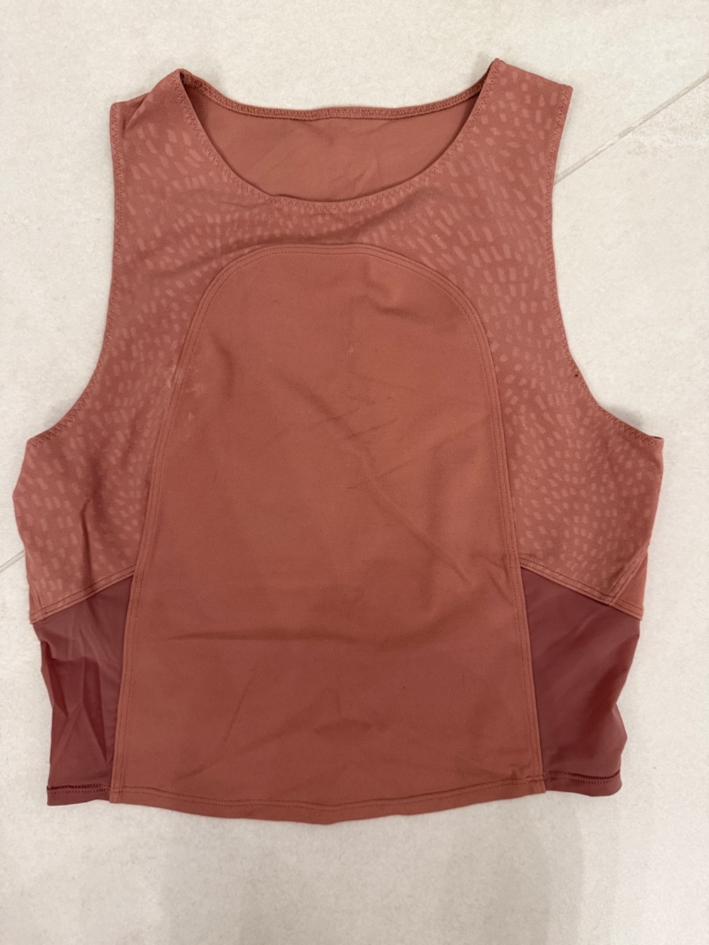 lululemon athletica Rust Crop Tank Top
